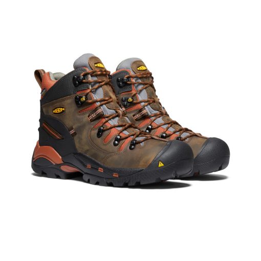 Men's Pittsburgh 6 Waterproof Boot (Soft Toe)  |  Cascade Brown/Bombay Brown - Image 2