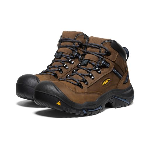 Men's Braddock AL Waterproof Mid (Steel Toe)  |  Bison/Ensign Blue - Image 2