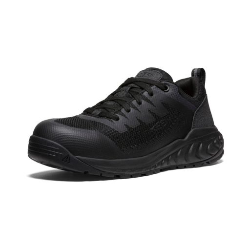 Men's Arvada Work Sneaker (Carbon Toe)  |  Black/Black - Image 3