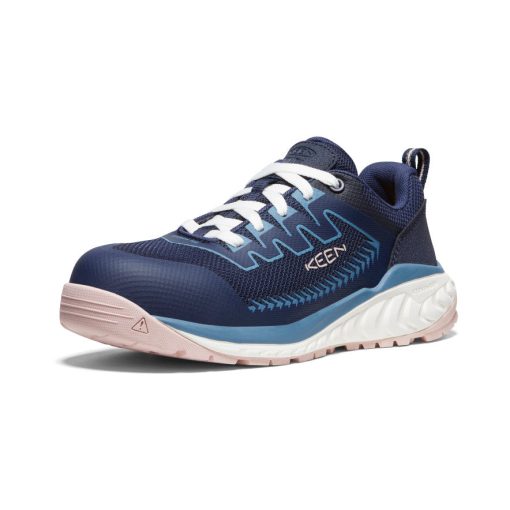Women's Arvada Work Sneaker (Carbon Toe)  |  Naval Academy/Peach Whip - Image 3