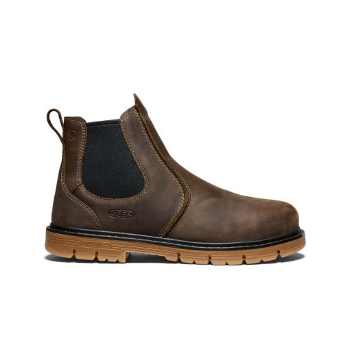 Men's San Jose Pull-On 90° Heel Boot (Aluminum Toe)  |  Cascade Brown/Gum