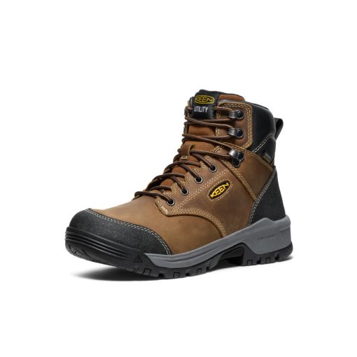 Men's Evanston 6 Waterproof Boot (Soft Toe)  |  Bison/Black - Image 3