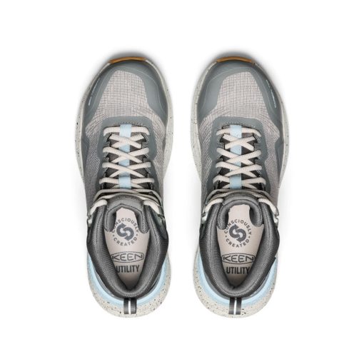 Women's Synchro Waterproof Work Boot (Carbon Toe)  |  Steel Grey/Gum - Image 4