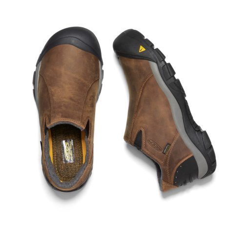 Men's Brixen Waterproof Shoe Wide  |  Slate Black/Madder Brown - Image 4