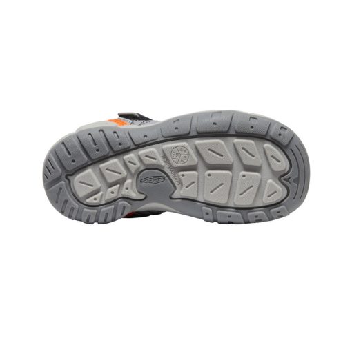 Little Kids' Knotch Peak Sneaker  |  Magnet/Safety Orange - Image 5