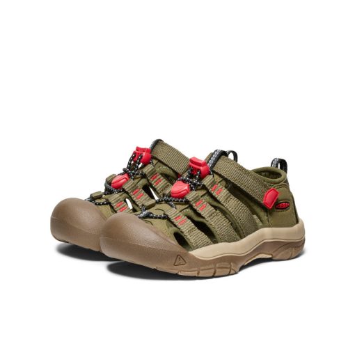 Little Kids' Newport H2  |  Martini Olive/Aura Orange - Image 3