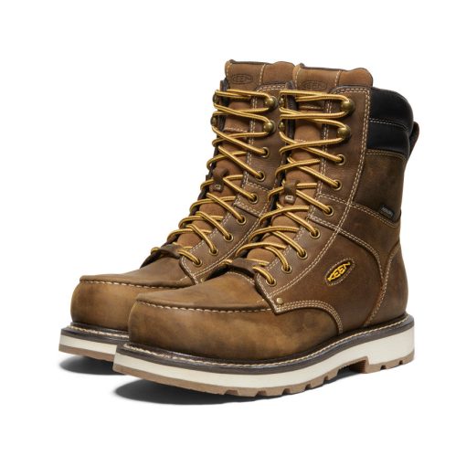 Men's Cincinnati 8 Waterproof 90° Heel Boot (Carbon Toe)  |  Belgian/Sandshell - Image 2