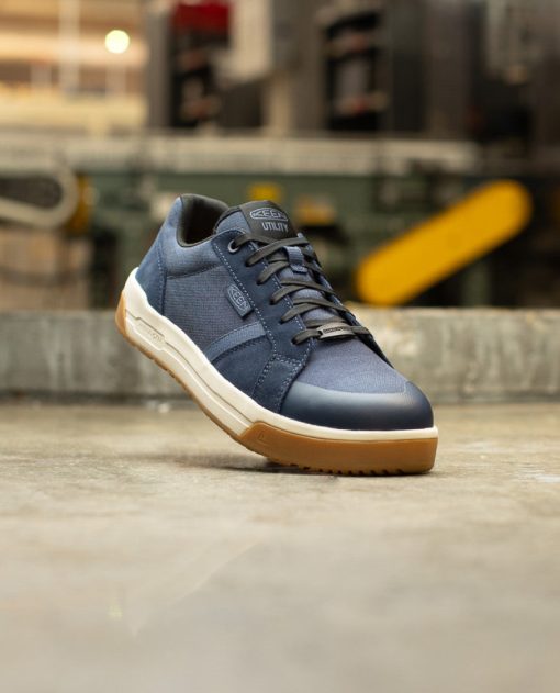 Men's Kenton Work Shoe (Carbon Toe)  |  Naval Academy/Gum - Image 8