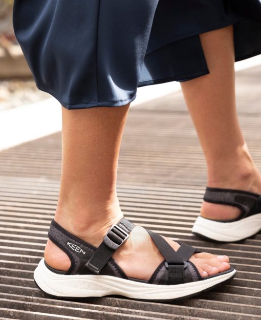 Women's Leiki Open-Toe Sandal  |  Black/Star White - Image 9