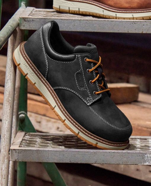 Men's San Jose Oxford (Aluminum Toe)  |  Black/Off White - Image 8