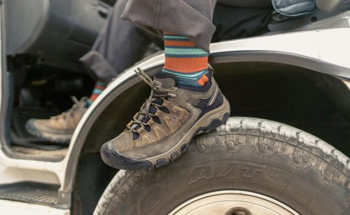 Men's Targhee III Waterproof  |  Black Olive/Golden Brown - Image 6