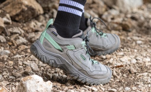 Women's Targhee IV Waterproof Hiking Shoe  |  Bison/Beaujolais - Image 7