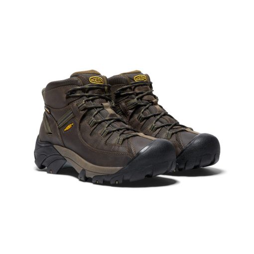 Men's Targhee II Waterproof Mid Wide  |  Canteen/Dark Olive - Image 2
