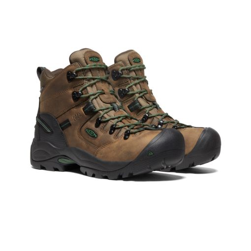 Men's Pittsburgh Energy 6 Waterproof Boot (Carbon Toe)  |  Cascade Brown/Greener Pastures - Image 2
