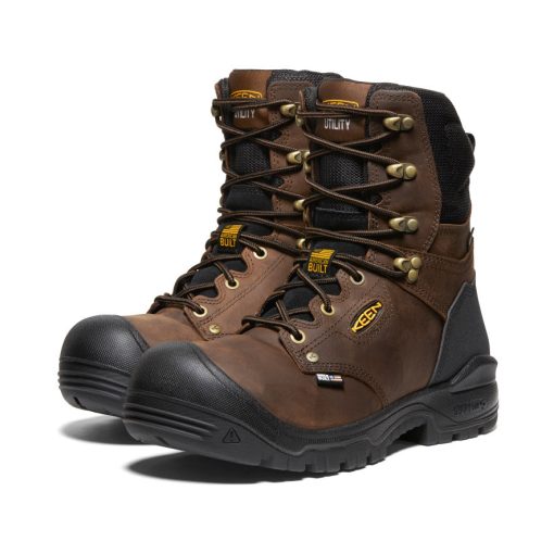 Men's Independence 8 Waterproof Boot (Soft Toe)  |  Dark Earth/Black - Image 2