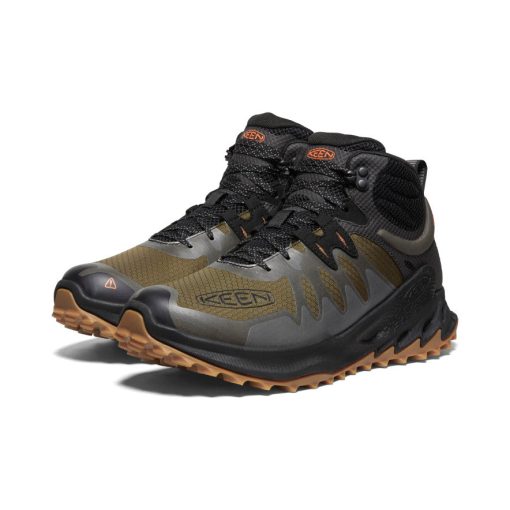 Men's Zionic Waterproof Hiking Boot  |  Dark Olive/Scarlet Ibis - Image 2