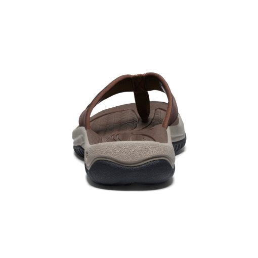 Men's Kona Leather Flip-Flop  |  Java/Dark Earth - Image 5