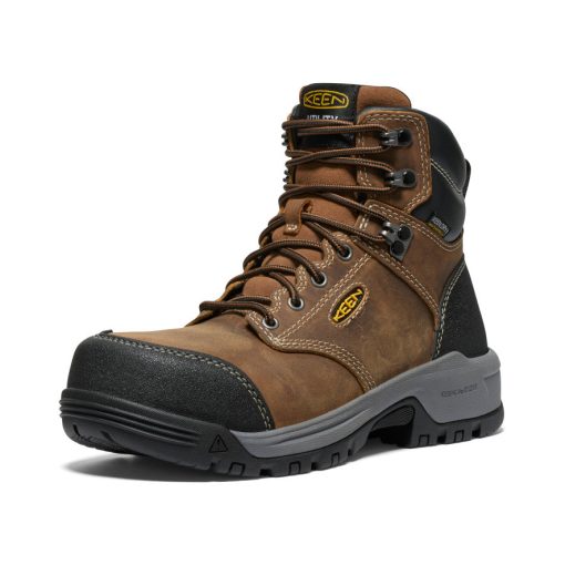 Women's Evanston 6 Waterproof Boot (Carbon Toe)  |  Bison/Black - Image 3